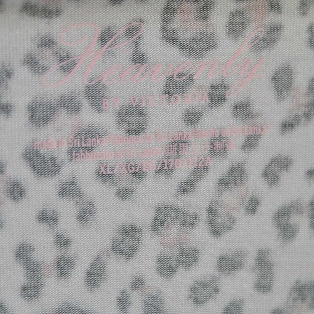 Heavenly by Victoria's Secret White Leopard Print Long Sleeve Crop Top Size XL - Picture 5 of 8